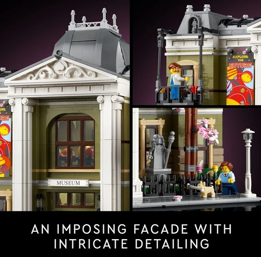 LEGO Icons Natural History Museum Building Kit - Build and Display Lovers of Museums, Dinosaurs, Science and Geology, Addition to The Modular Buildings Collection (10326)
