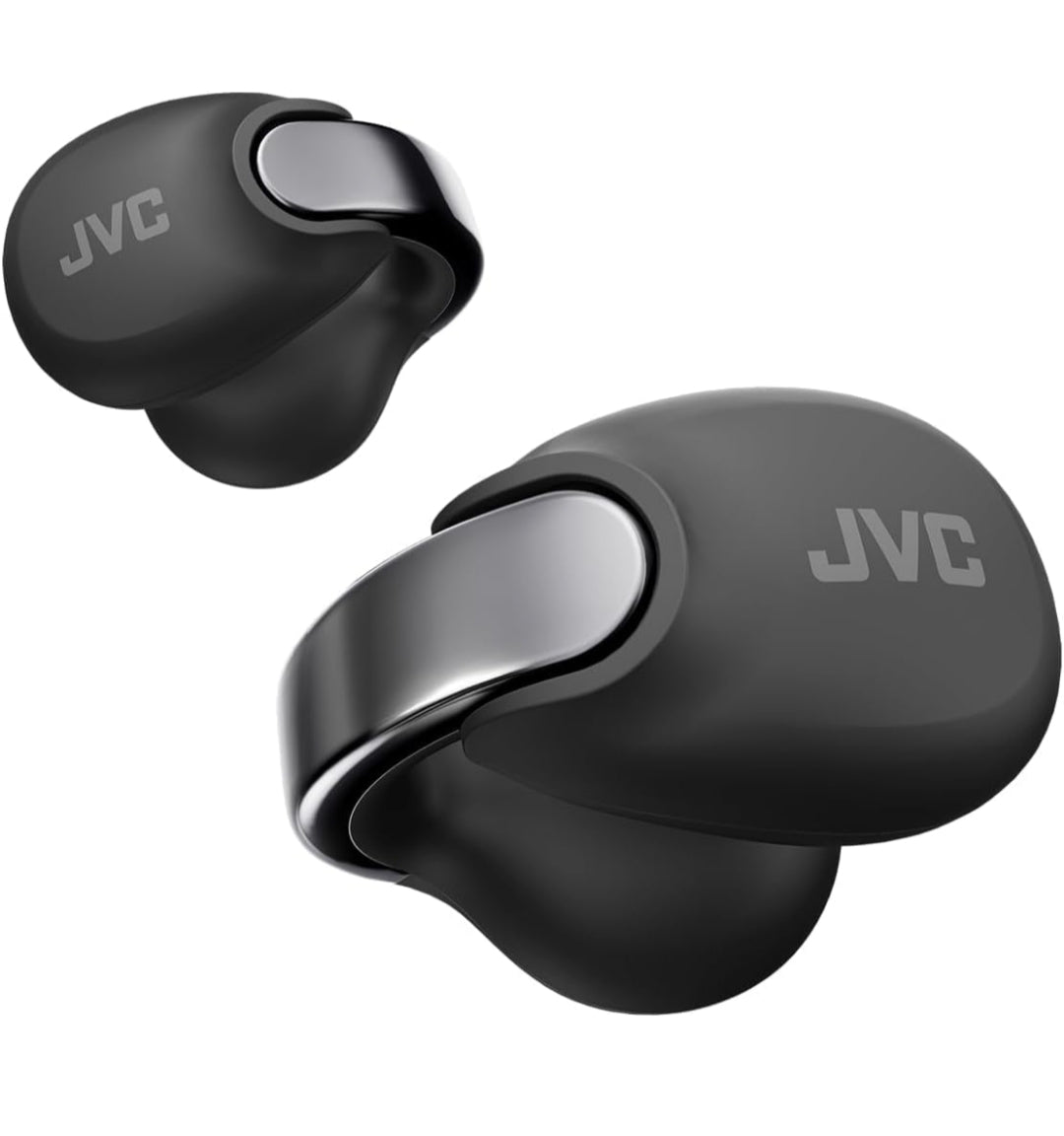JVC Nearphones Oop Oor Ware Draadlose Oorfone - Oop Oor Oortelefone - Bluetooth 5.3-24H Speeltyd - IPX4 Waterbestand - Ingeboude Mikrofoon - Bewustheid & Gerief - Oorknip Oortelefone - HANP1T