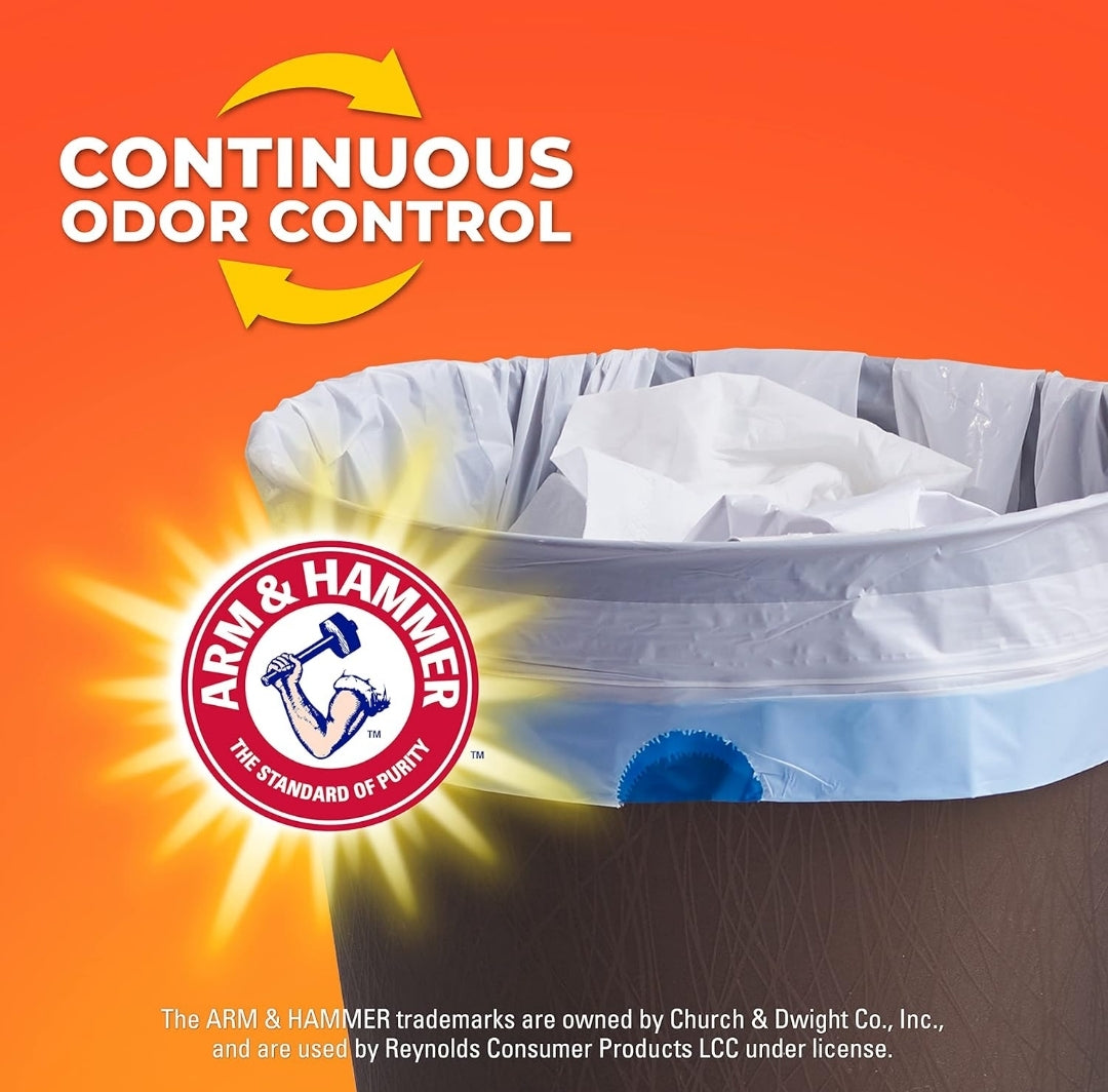 Hefty Small Garbage Bags, Unscented - 4 Gallon (34 CT)