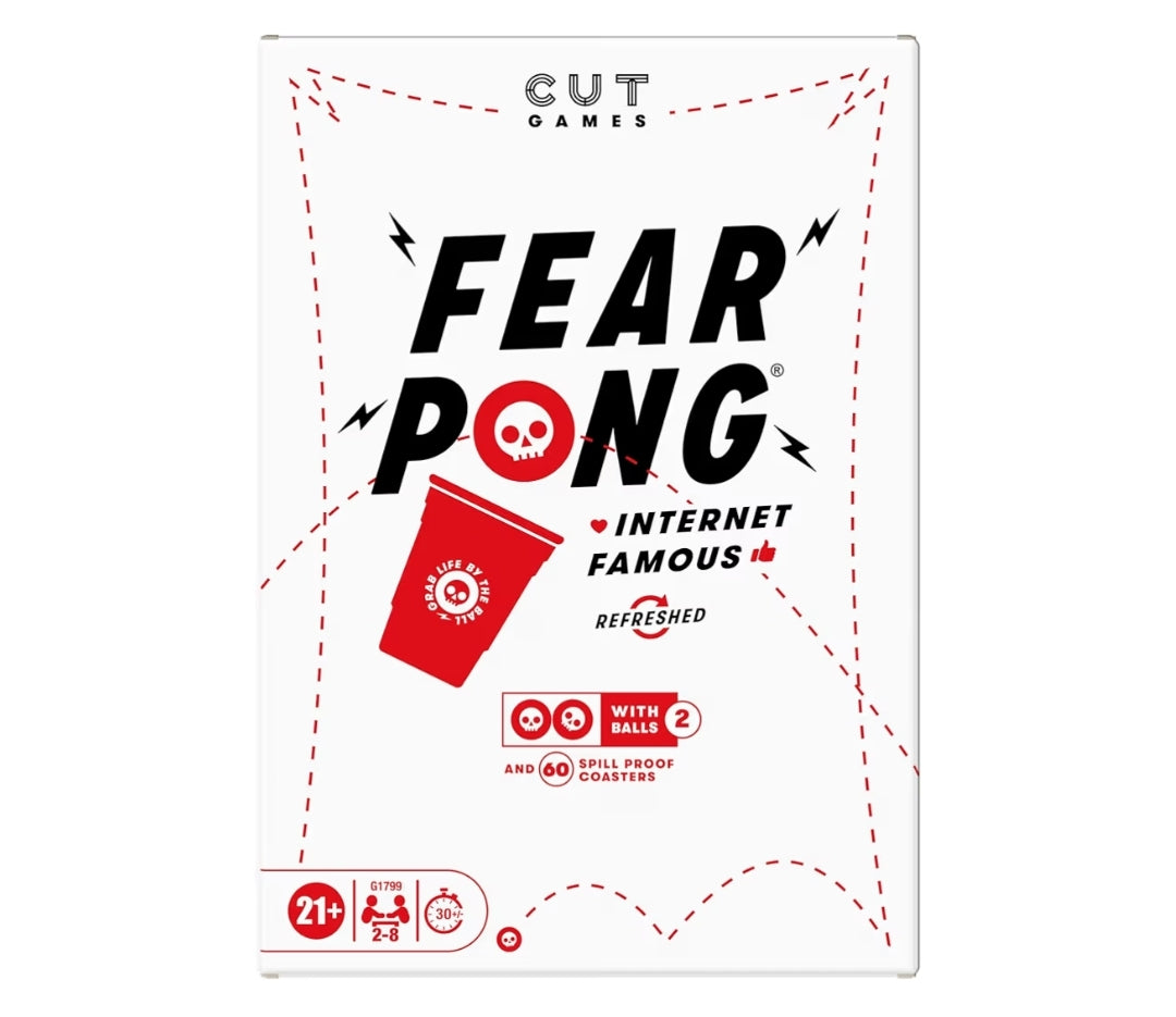 Fear Pong Adult Party Game by Cut | Internet Famous Extreme Pong Game with Wild Dares