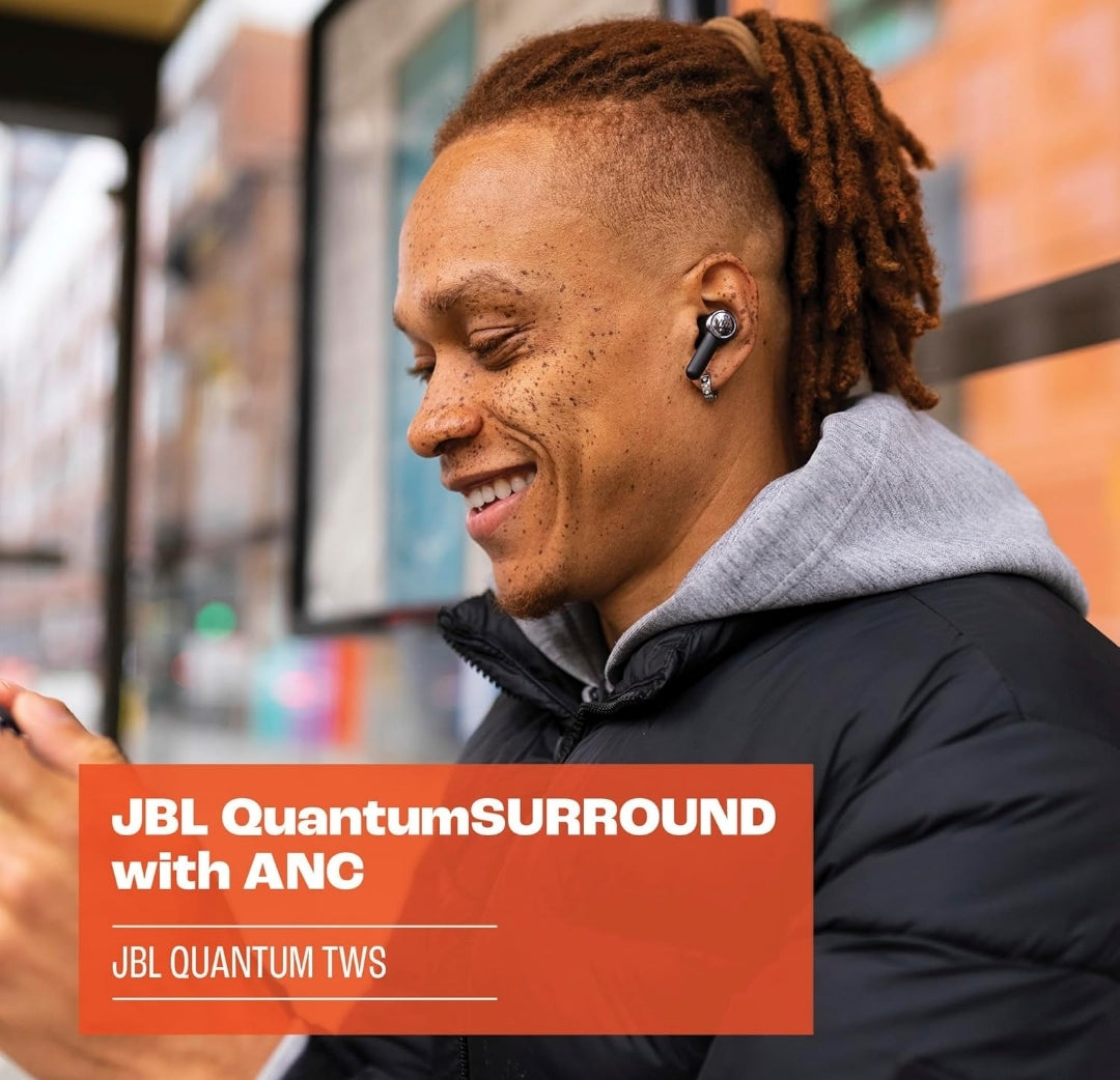 JBL Quantum TWS - True Wireless Noise Cancelling Earbuds - (Black)