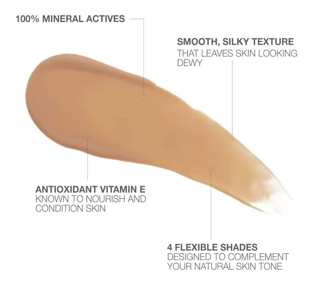 Neutrogena Purescreen+ Getinte Sonskerm vir Gesig SPF 30 Sinkoksied en Vitamien E, Waterbestand, Geurvry Medium (1.1 fl oz)