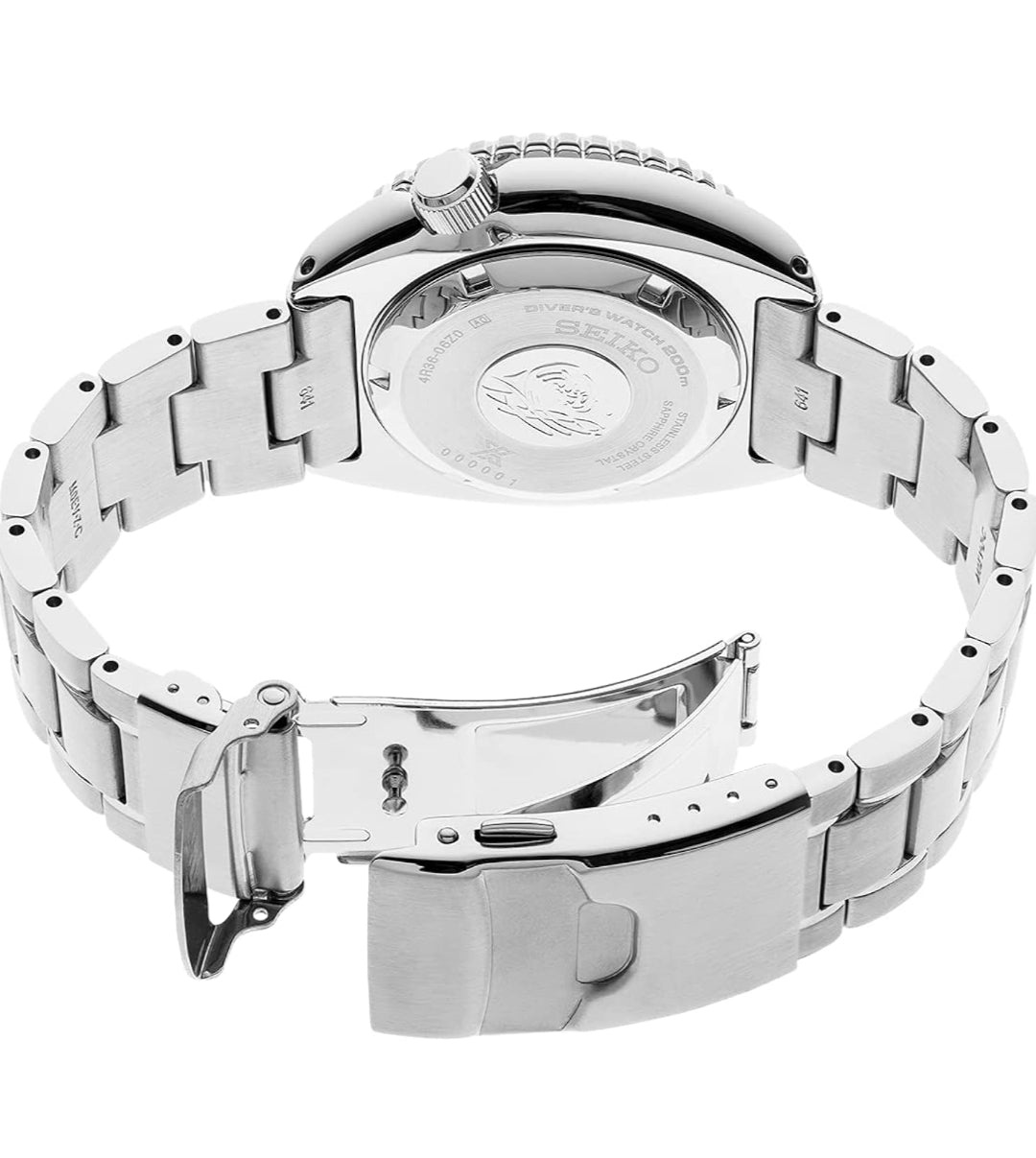 SEIKO Prospex Manshorlosie Silwertint 45mm Vlekvrye Staal