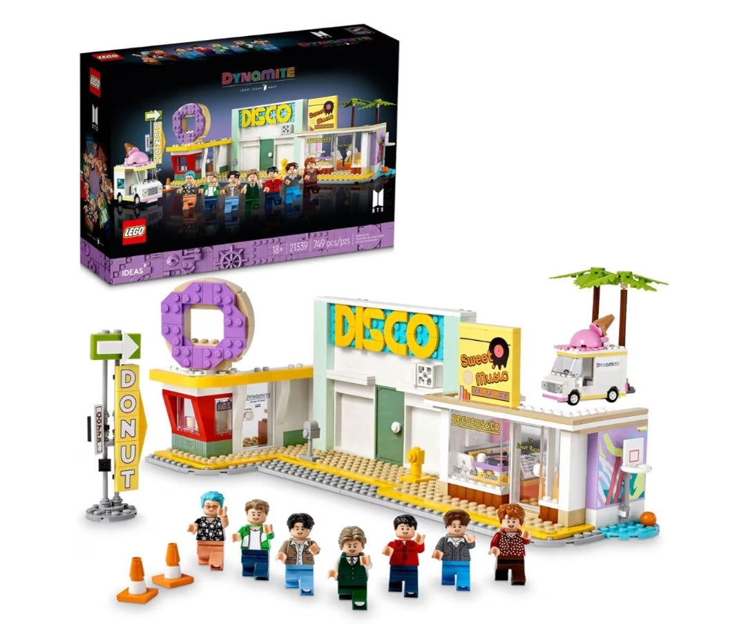 LEGO Ideas BTS Dynamite 21339 Modelstel vir Volwassenes, Geskenkidee vir BTS-aanhangers met 7 Minifigure van Die Beroemde K-pop-groep, Sluit in RM, Jin, SUGA, j-Hope, Jimin, V en Jung Kook