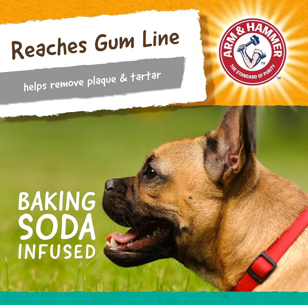 Arm & Hammer for Pets Super Treadz Gorilla Dental Chew Toy for Dogs - Dog Dental Toys Reduce Plaque & Tartar Buildup Without Brushing - Safe for Dogs up to 35 Lbs (Pack of 12)
