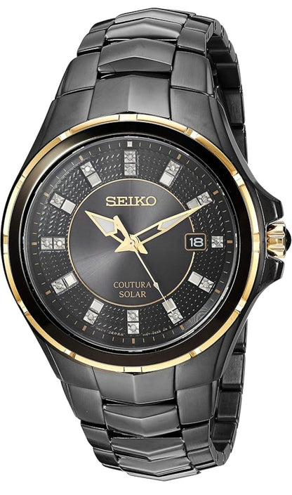 Seiko Horlosie Coutura Versamelings Sonkrag Diamantwyserplaat Horlosie