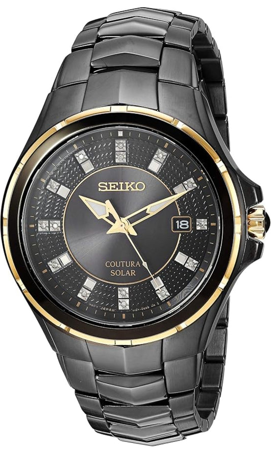 Seiko Horlosie Coutura Versamelings Sonkrag Diamantwyserplaat Horlosie