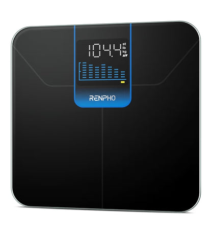 Digital Bathroom Scale for Body Weight Scale w/ 7 day Trend Large LED Display Sturdy and Durable Base