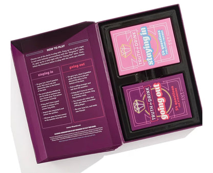 Truth or Drink: Bachelorette Party Edition | Adult Party Game by Cut | 108 Revealing and Hilarious Questions for Girls Nights Out or In | Ages 21+ | 2+ Players | 30 Mins.