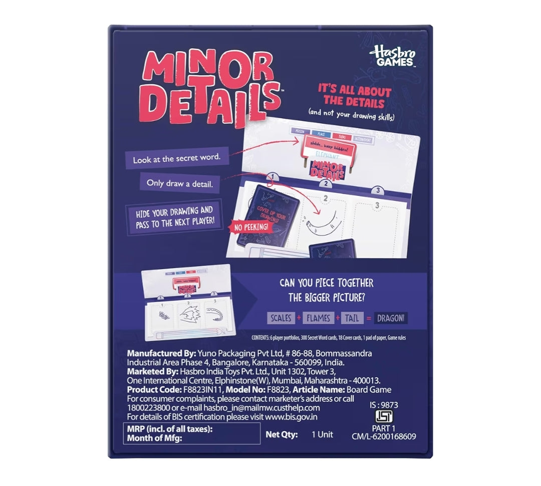 Minor Details Board Game for People Who Can’t Draw (Much)- Fun Drawing Games for Adults and Teens