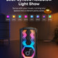 Soundcore Rave 3S AI Party Speaker with 2 Wireless Microphones, 200W Sound, AI Vocal Removal, Reverb, Light Show, 12H Playtime, Portable Bluetooth PA System for Home, Party, or Backyard