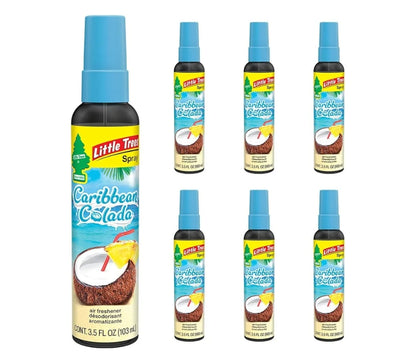 LITTLE TREES Kar Lugverfrissersproei Langdurige Geur Varsheid vir Onderweg -Caribbean Colada (6)