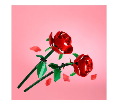 LEGO Rose - Bouwpakket vir Kinders, Meisies en Seuns - Kunsrose vir Dekor en Uitstalling