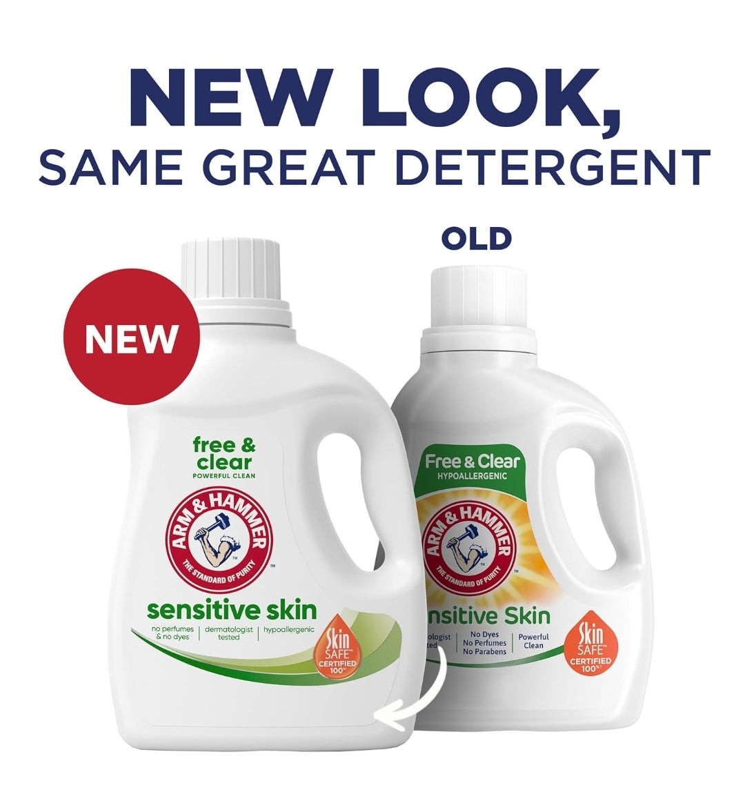 ARM & HAMMER Sensitive Skin Free & Clear Liquid Laundry Detergent (105 oz)