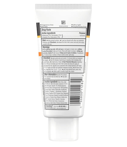 Neutrogena Clear Face Sonskermroom vir Aknee-geneigde Vel SPF 50 Vry van Geur en Oksibensoon Waterbestand Dubbelpak (88.7 ml)