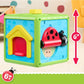 Just Play CoComelon 6-inch Busy Block, Educational and Early Learning Activity Cube, Kids Toys for Ages 06 Month