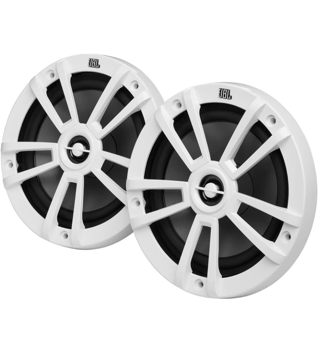 JBL 6-1/2" (160mm) Two-Way Marine Audio Multi-Element Speaker 60W – (White)