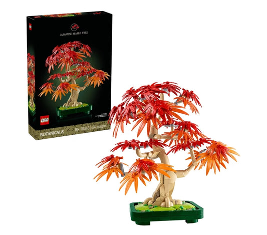 LEGO Botanicals Japannese Rooi Esdoring Bonsai Boom Boustel vir Volwassenes 18+ - Unieke Tuisdekor DIY vir Kamer of Kantoor
