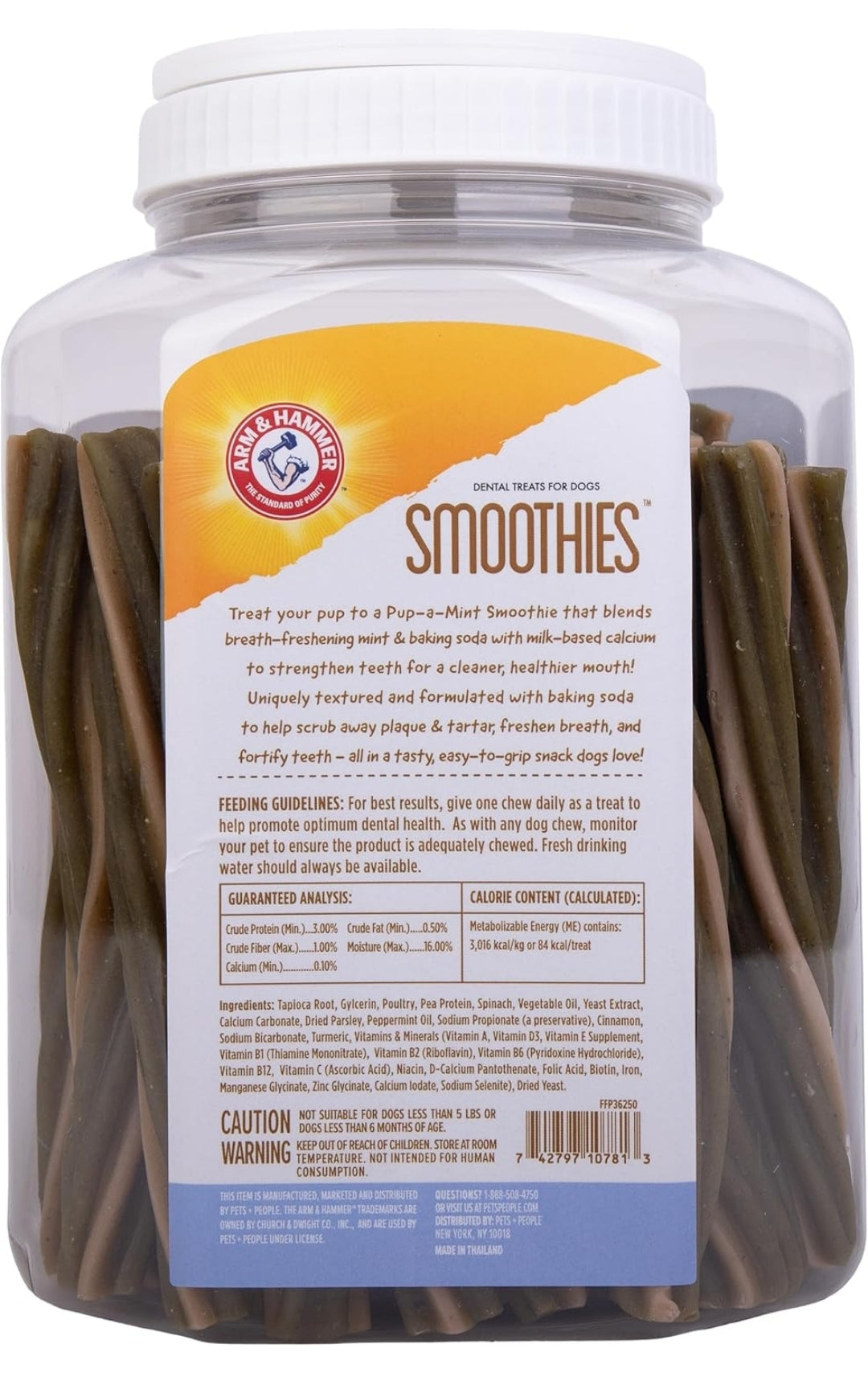 Arm & Hammer Pets Dental Treats for Dogs w/ Baking Soda and Calcium - Mint (Packaging may vary)