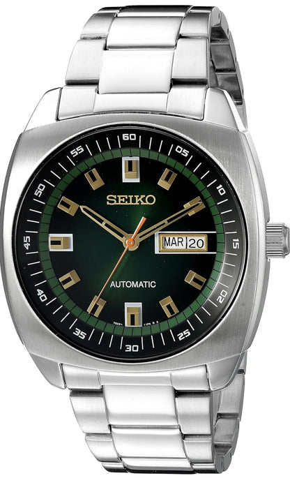 SEIKO Outomatiese Horlosie vir Mans - Recraft-reeks - Vlekvrye Staal Kas en Armband, Dag/Datum Kalender, 50m Waterbestand, en 41 Uur Kragreserwe
