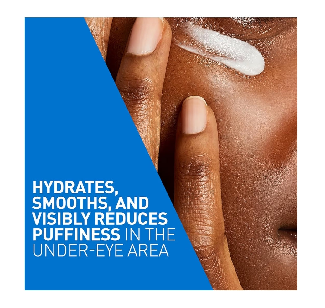 CeraVe Oog Herstelroom, Onder Oogroom Vir Swelling En Sakke Onder Oë, Hialuronzuur + Niasinamied + Mariene Botaniese Kompleks
