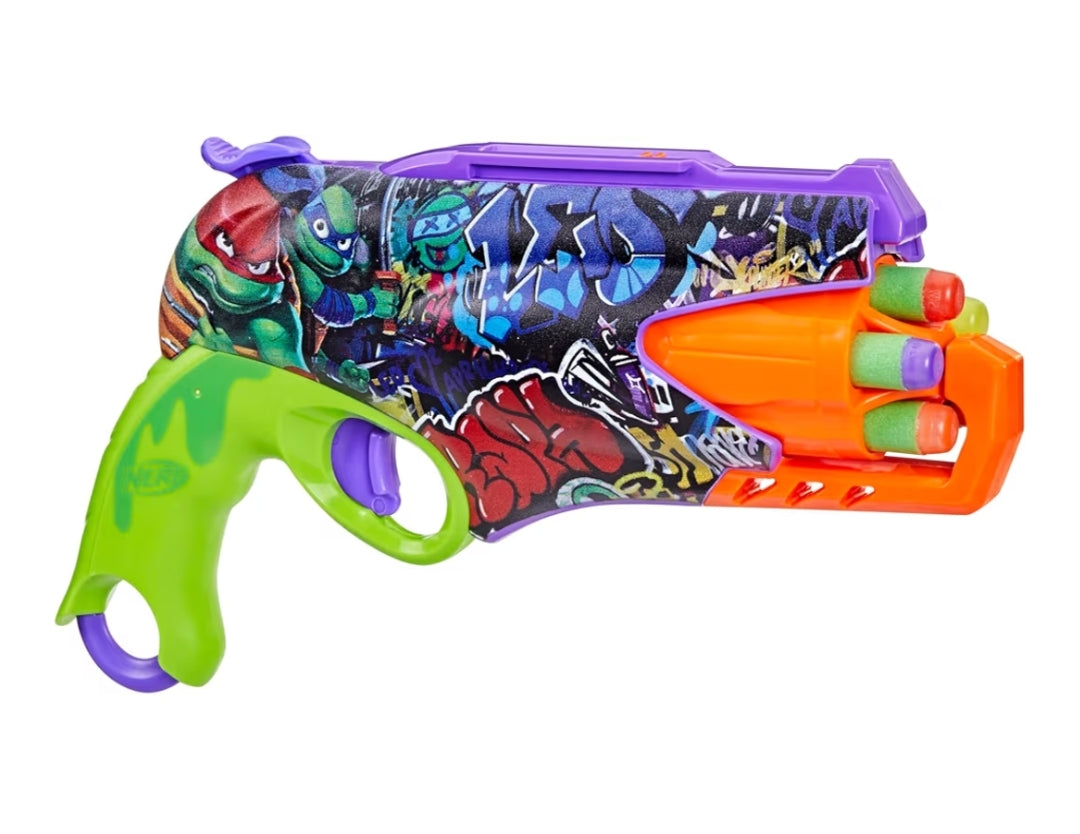 Nerf Teenage Mutant Ninja Turtles Blaster w/ 10 Elite Darts -Toy Foam Blasters (Ages 8 and Up)