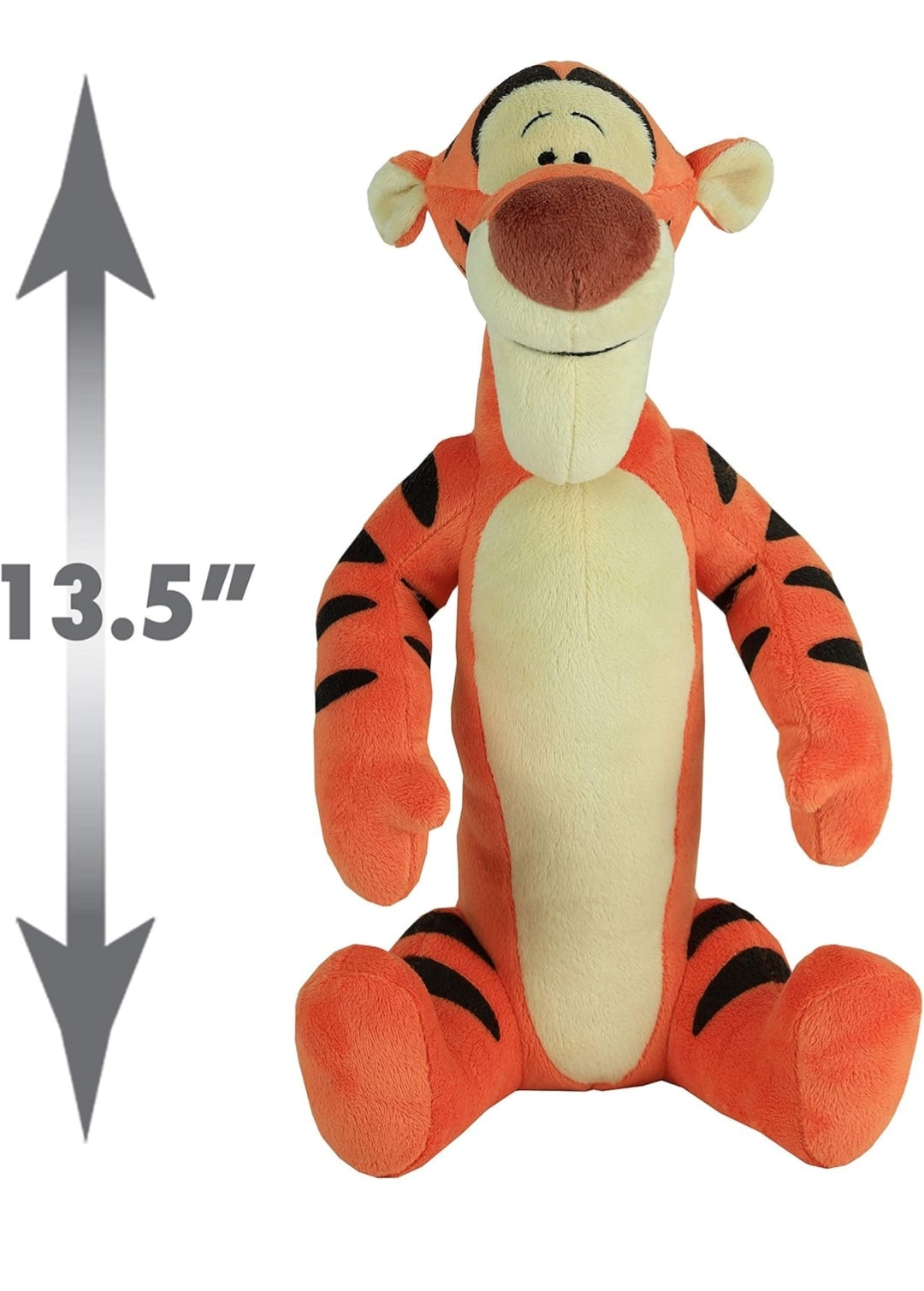 Disney Classics Friends Large 13.5-Inch Plush Tigger from Winnie the Pooh, Stuffed Animal, Tiger, Kids Toys for Ages 2 Up by Just Play
