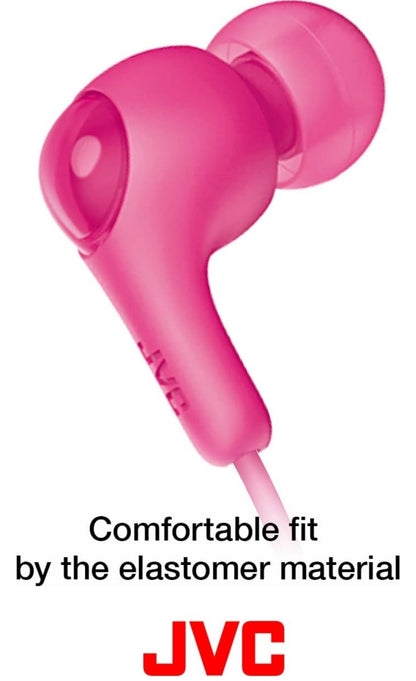 JVC Gumy "in-ear"-oordopjes, Kragtige klank, Gemaklike en veilige pasvorm, Silikoonoorstukke S/M/L - HAFX7W Wit