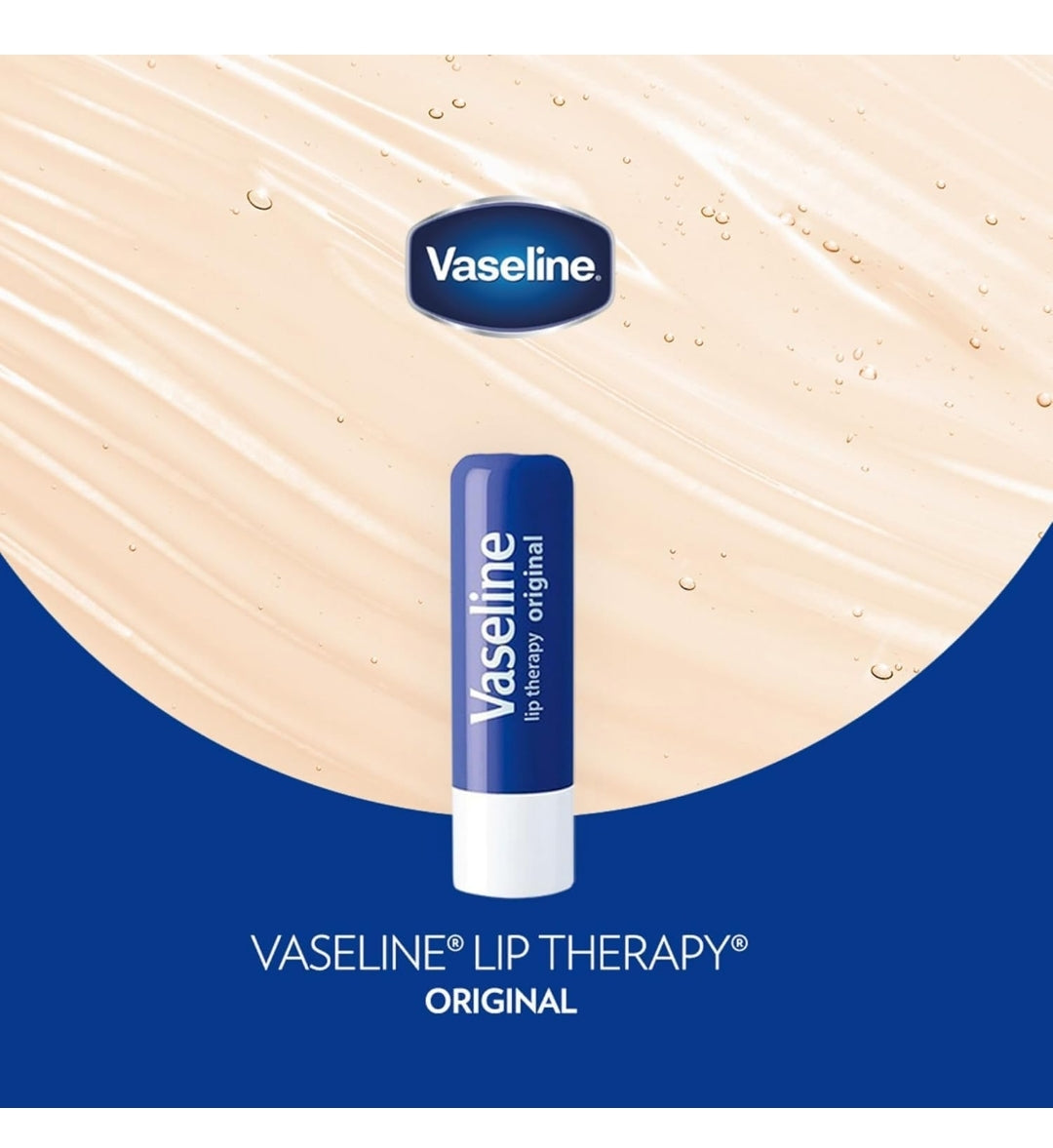 Vaseline Lip Therapy Original 8-Pack – Moisturizing Lip Balm for Very Dry Lips, 0.16 Oz Ea