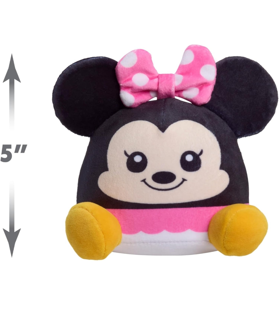 Disney Classics Minnie Mouse Weighted Small Plush 5" Stuffed Animal, Holiday Stocking Stuffers, Gifts, Presents - Kids Toys