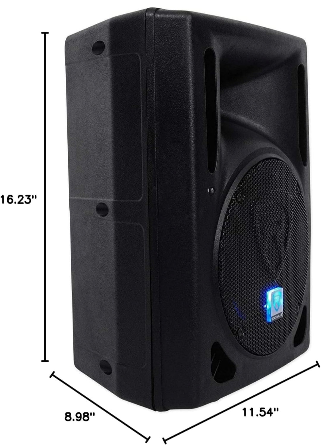 Rockville RPG8BT 8" Inch Powered 400W DJ PA Speaker BlueTooth