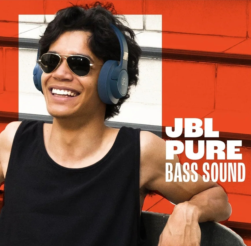 JBL Tune 720BT - Wireless Over-Ear Headphones with JBL Pure Bass Sound, Bluetooth - (Purple)