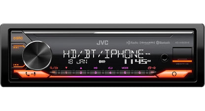 JVC KD-X480BHS Multimedia Motor Stereo, Enkel Din, Ingeboude Amazon Alexa, Bloutand Oudio en Hands-vry Oproepe, MP3, USB, AUX-in, AM/FM Radio Ontvanger, SiriusXM Gereed, HD Radio