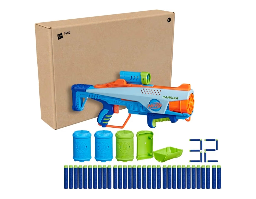 Elite Junior Rookie Pack Toy Foam Blaster, 32 Elite Darts, 4 Targets Blasters (Kids - Ages 6 & Up)