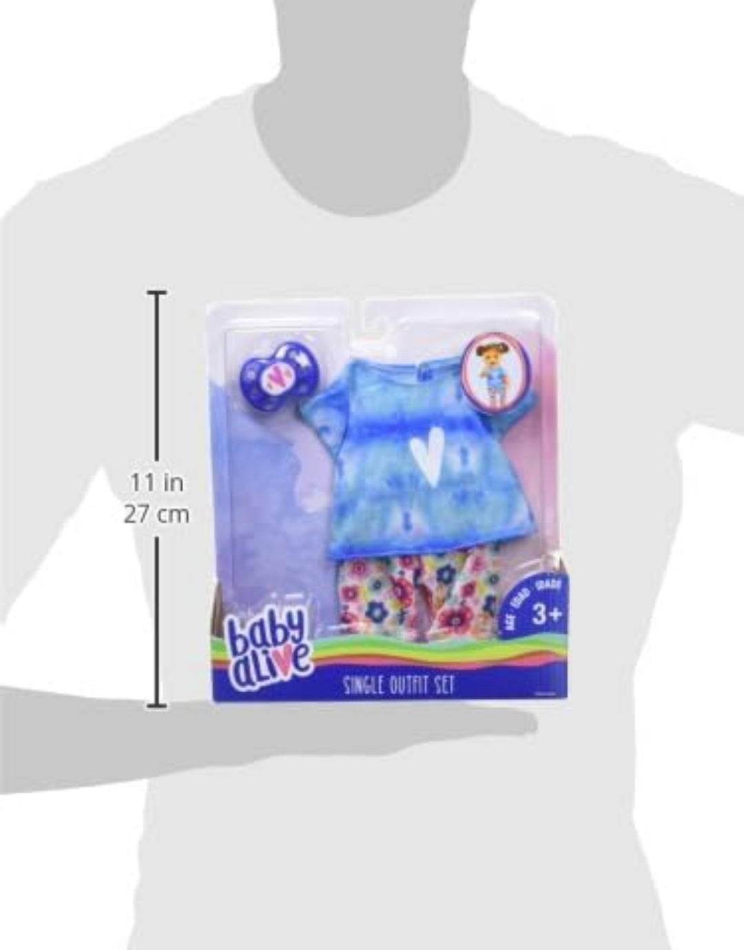 Baby Alive Single Outfit Set and Accessories, Tie Dye Tee, Fits Most 12" - 14" Dolls, Kids Toys for Ages 3 Up by Just Play