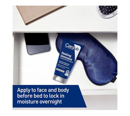CeraVe Healing Ointment Hialuroonsuur & Seramiede, Gesig & Liggaam Velversperring Herstel Geurvry & Lanolienvry (147ml)