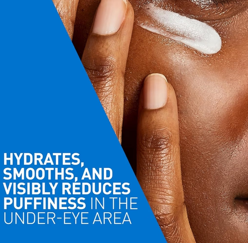 CeraVe Eye Repair Cream, Onderogeroom Hialuronzuur + Niasienamied + Mariene Botaniese Kompleks, Olievry