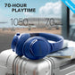 Soundcore Anker Life Q20 Hybrid Active Noise Cancelling Headphones, Wireless Over Ear Bluetooth Headphones, 70H Playtime, Hi-Res Audio, Deep Bass, Memory Foam Ear Cups, Travel, Office, USB-C Charging