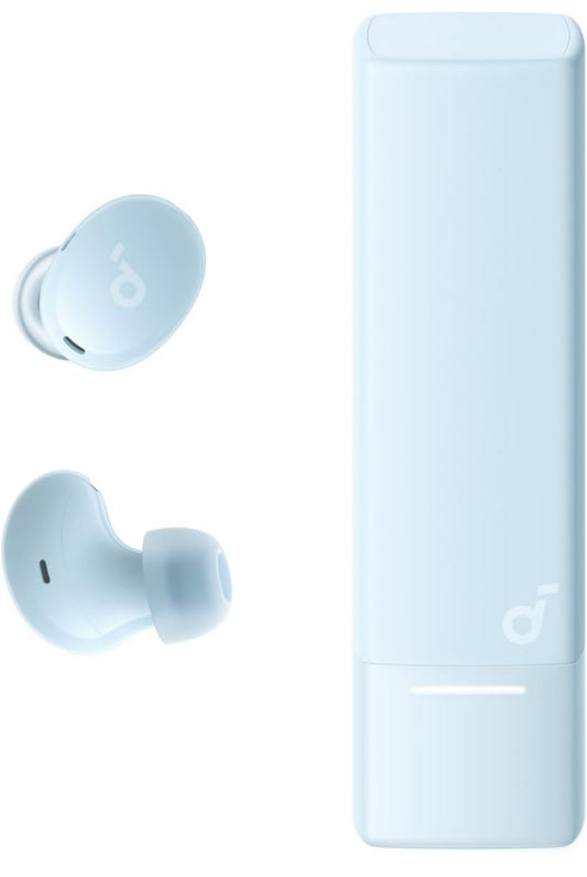 Soundcore A30i deur Anker, Slim Geraaskansellasie-oorknoppies, Lipstiffie-vormige Stylvolle Ontwerp, Piepklein, Liggewig Gemak, Helder Klank, IP54, 15H Speeltyd in GKO-modus, Draadlose Oorknoppies, Bluetooth 5.4