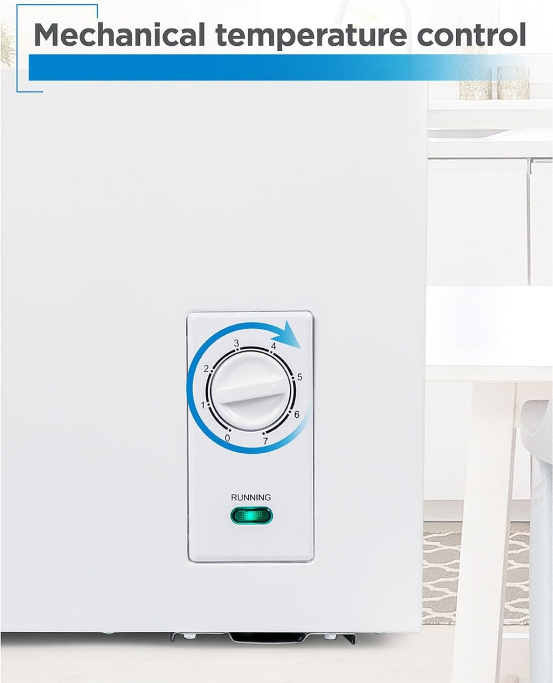 BLACK+DECKER 2.0 K/V. Vt. Kompakte Borsvrieskas, Diepvrieskas Hou Tot 31.75 kg Bevrore Kos, Verwyderbare Bergingsmandjie, Handmatige Ontdooiing, Wit