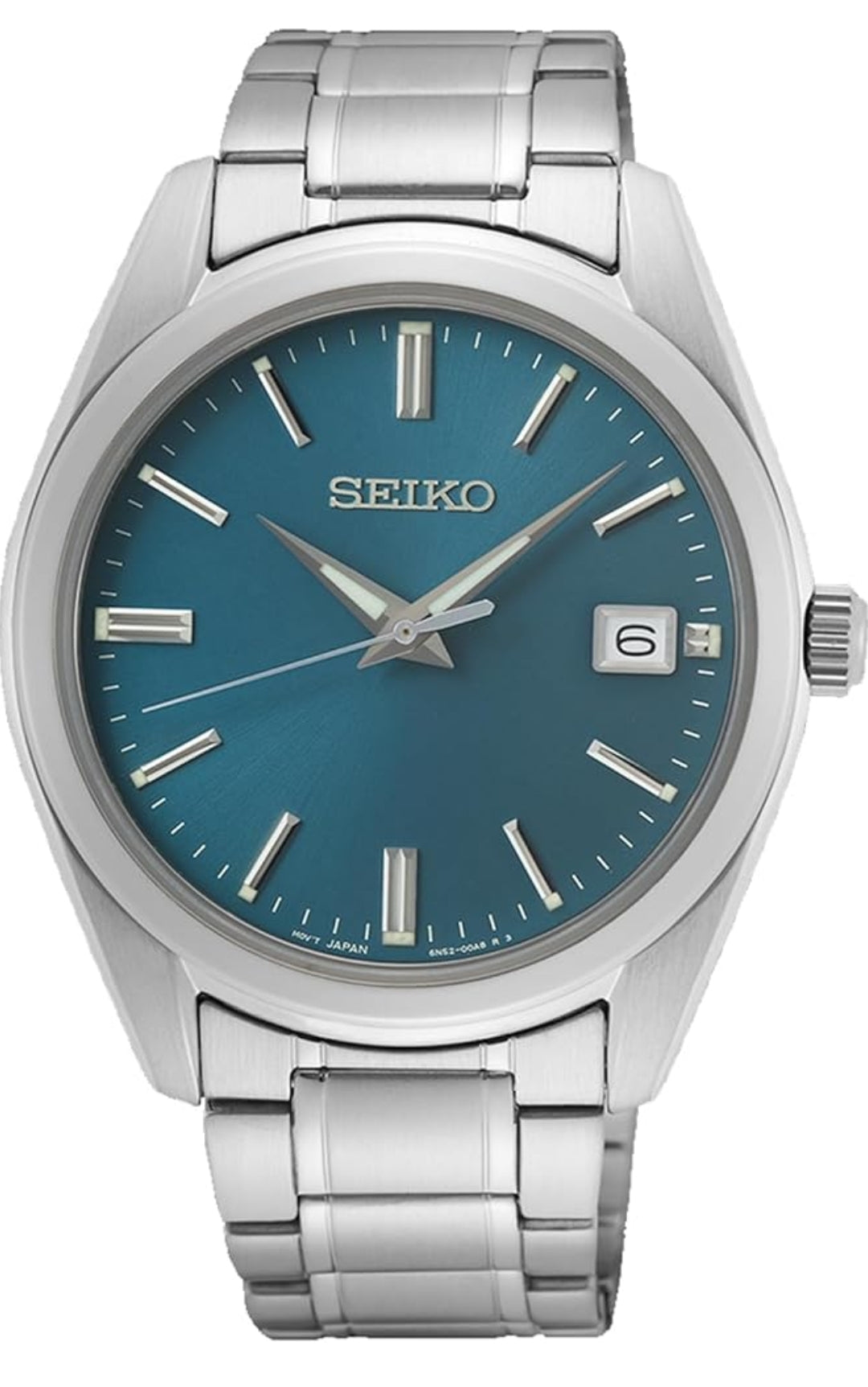 SEIKO Vlekvrye Staal Blou wyserplaat Kwarts Manshorlosie - NUUT