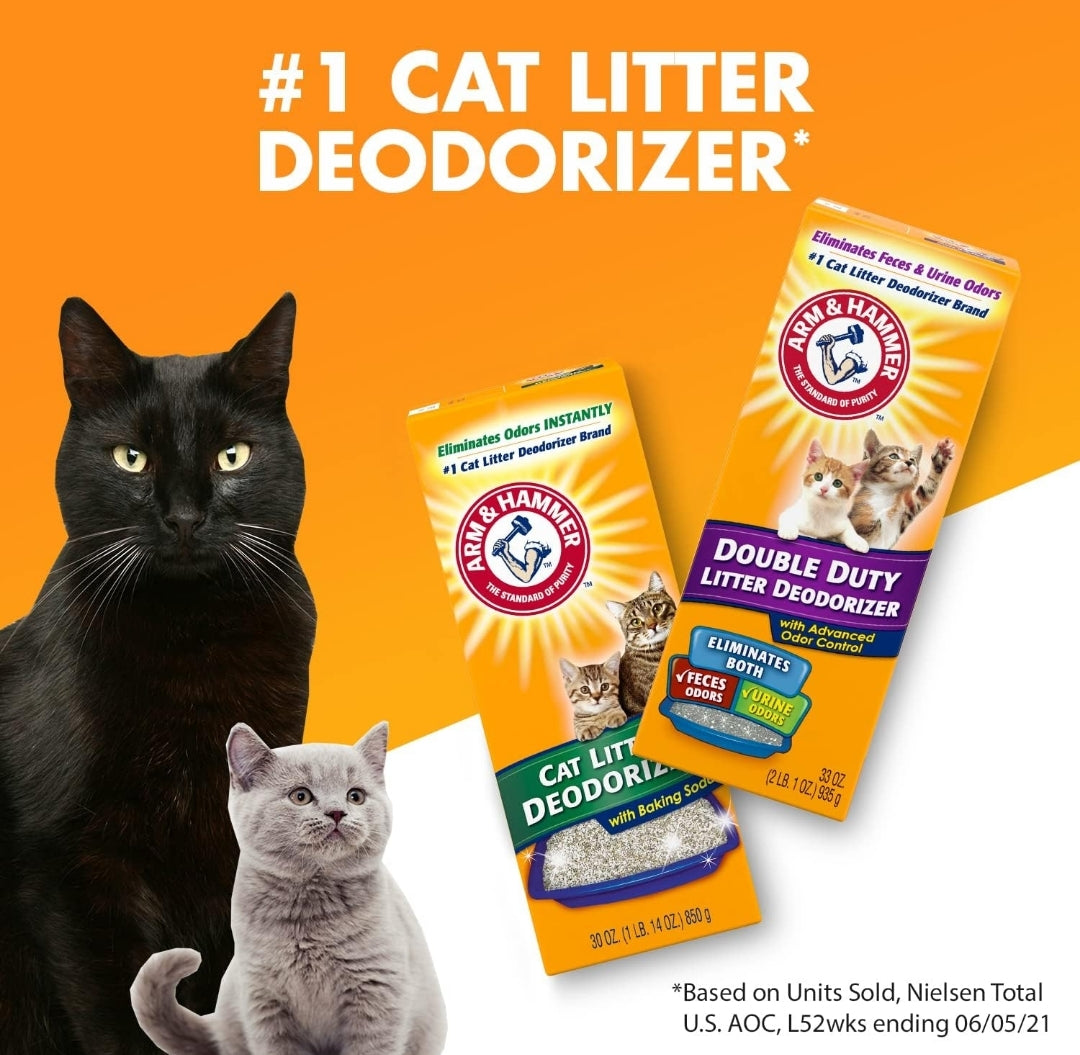 ARM & HAMMER Cat Litter Deodorizer Double Duty - 30 oz (6 Pack)