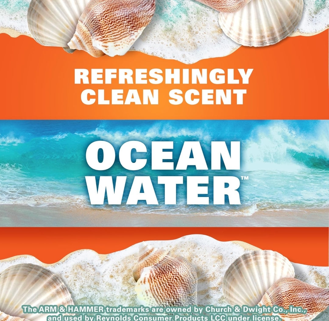 Hefty Small Trash Bags, Ocean Water Scent - 4 Gallon (34 CT)