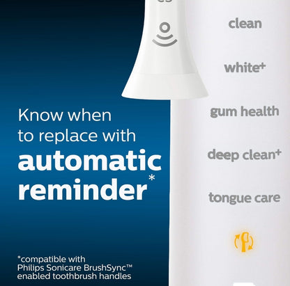 Philips Sonicare Oorspronklike W DiamondClean Vervangende Borselkoppe, 2 Borselkoppe (Wit) HX6062/65