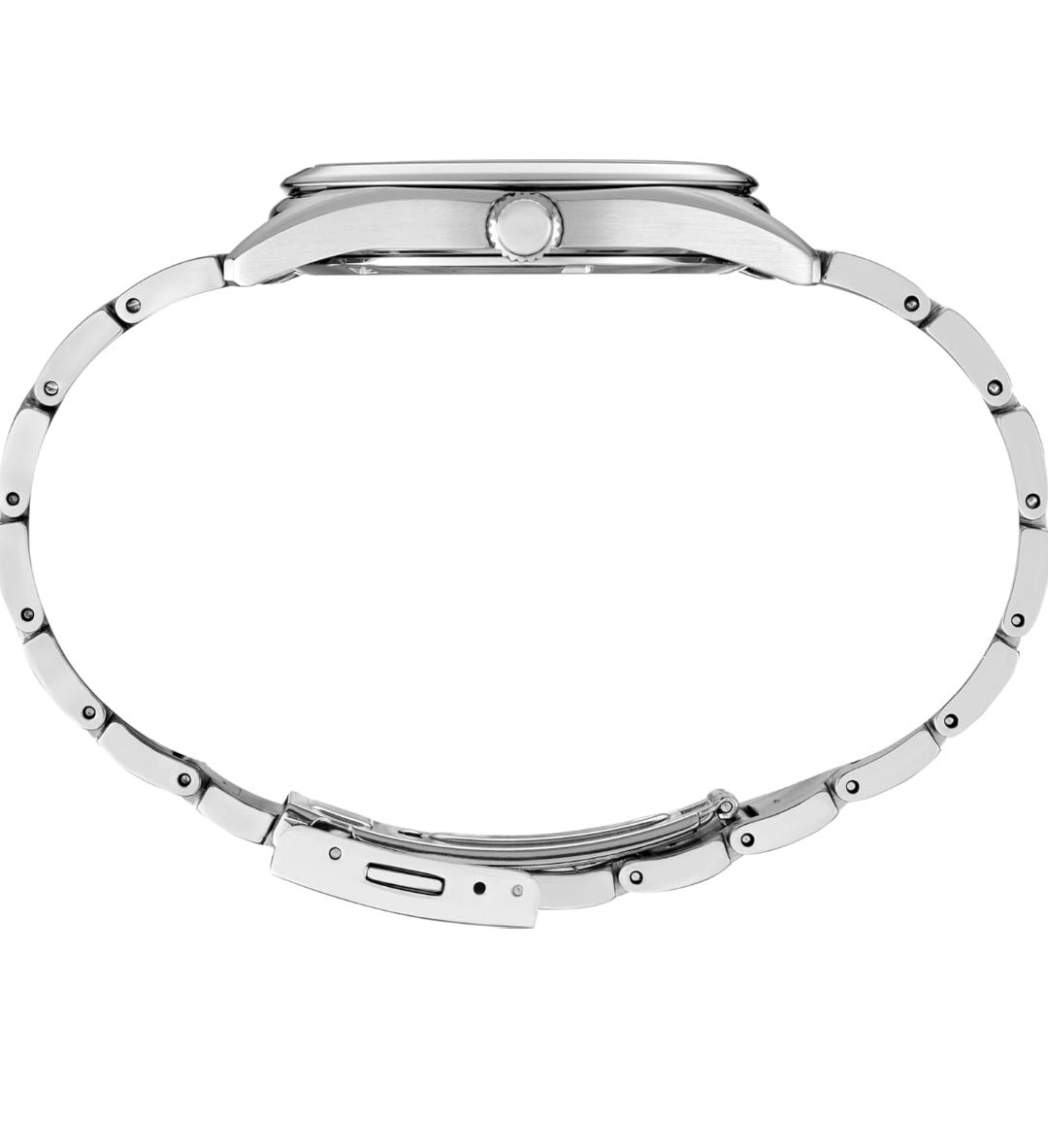 SEIKO Mans Kwarts Horlosie - Groen Wysplaat met Datum, Vlekvrye Staal Armband, 100M Waterbestand - NUUT