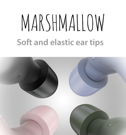 JVC Marshmallow Ware Draadlose Bluetooth 5.3 Oorfone – 28H Battery, Geheueskuim-oorstukke vir Heeldaggemak, IPX4 Waterbestand, Mik, Kompakte Houer, vir iPhone en Android