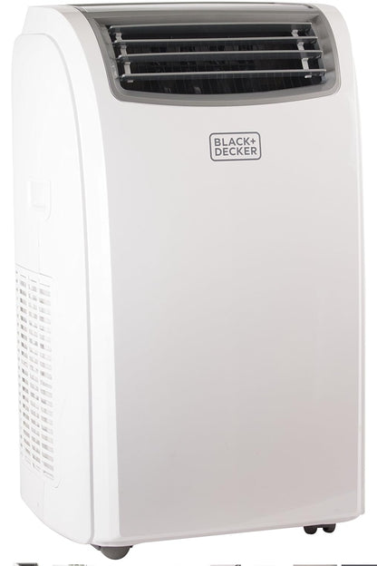 BLACK+DECKER Slim Draagbare Lugversorger met Verhitting, 12,000 BTU Verkoeling, 9,000 BTU Verhitting vir Kamers tot 51.1 Vierkante Meter, "Follow Me" Afstandbeheer, BPACT12HWT, Wit
