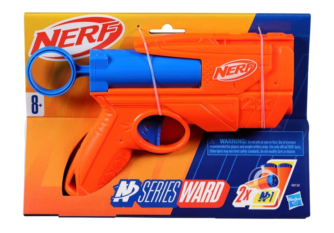 Nerf N Series Ward Blaster, 2 N1 Darts Compatible Only N Series Blasters - Outdoor Games (Ages 8+)