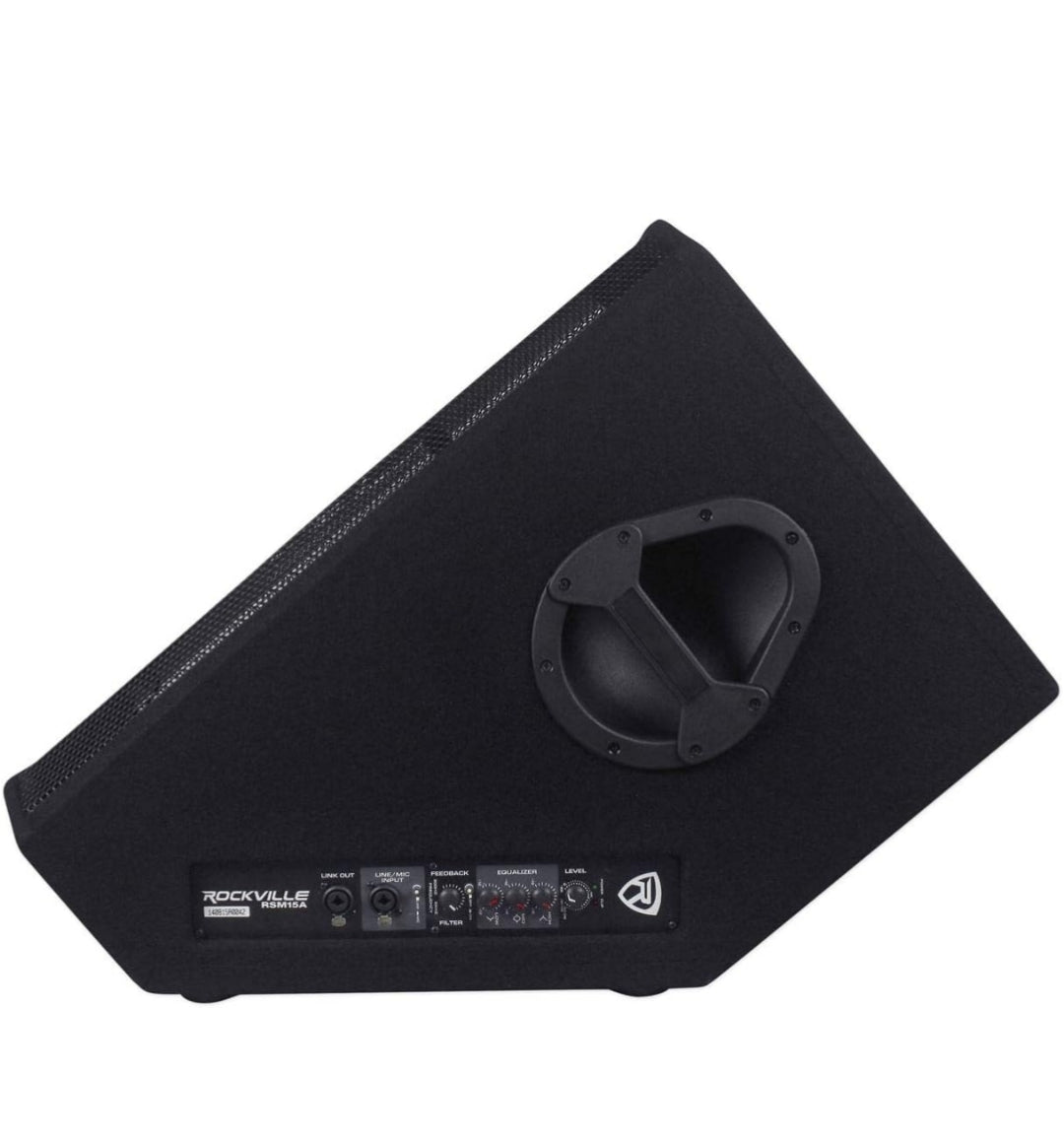Rockville RSM15A 15" 1400 Watt 2-Way Powered Active Stage Floor Monitor Speaker