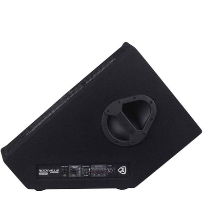 Rockville RSM15A 15" 1400 Watt 2-Way Powered Active Stage Floor Monitor Speaker